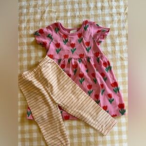 Hanna Andersson dress and pants set